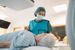 © Santi Nuñez/Stocksy - Surgeon at operation in operating room at hospital