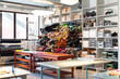 © Studio Marmellata/Stocksy - Interior of recycled leather fashion workplace with supplies