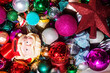© Natalie JEFFCOTT/Stocksy - Bright colored Christmas decorations