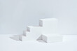 © Marc Tran/Stocksy - Podium display for product presentaion, trendy minimal show case
