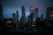 © Yakov Knyazev/Stocksy - Midtown Manhattan skyline in twilight, glowing high rises