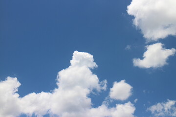 Blue sky background and white clouds