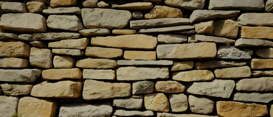 Wall Mural - Old castle stone wall texture background.