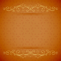 Sticker - traditional indian floral border background add classical touch