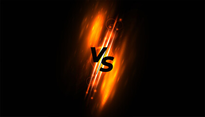 Wall Mural - trendy versus vs screen banner for esport team battle