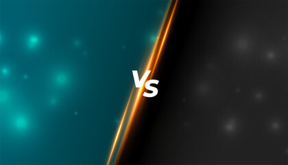 Wall Mural - trendy versus vs shiny banner for contest or tournament