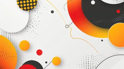 Poster - Vibrant Modern Geometric Graphics for Professional Workspace Branding and Digital Presentations