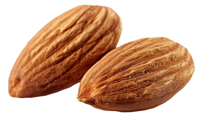 Wall Mural - Two almonds are shown, cut out - stock png.