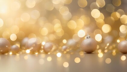 Poster - abstract festive and new year background with stunning soft bokeh lights and shiny elements