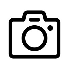 Canvas Print - camera line icon