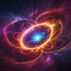 Wall Mural - big bang, galaxy universe laniakea, milkyway illustrationn