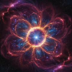 Wall Mural - big bang, galaxy universe laniakea, milkyway illustrationn