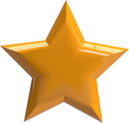 3d star icon render