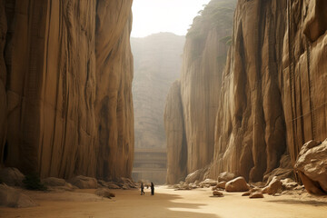 Wall Mural - canyon of the river.