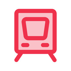 Wall Mural - train outline fill icon