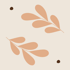 Hand drawn boho chic bohemian shape vector background template