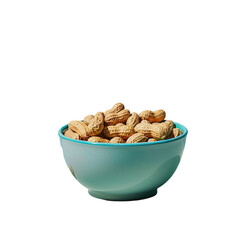 Wall Mural - Bowl of peanuts on Transparent Background