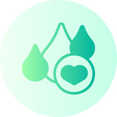 Poster - water donation gradient icon