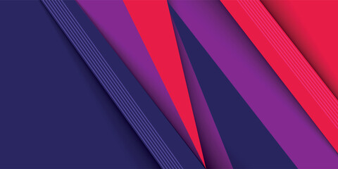 Wall Mural - sports style banner design in red and purple colors. cool background. vector ilustration