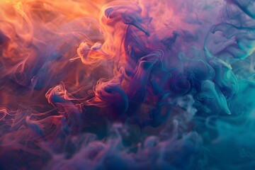 Canvas Print - abstract smoke on a dark background