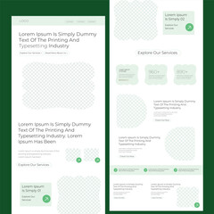 Wall Mural - Web page design templates for business, finance, and marketing. Modern vector illustration concepts for website