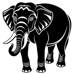 Sticker - elephant illustration