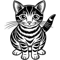 Sticker - cat cartoon