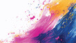 Creative abstract hand painted background close-up fr