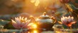 Meditative Teapot Lotus Blossom