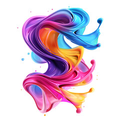 Wall Mural - Fluid colorful abstract shape background, colorful blob for poster