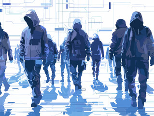 white-hat hackers intensely compete in virtual capture-the-flag challenge