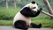 A-Giant-Panda-Stretching-Its-Limbs-After-A-Nap-