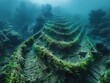 Beneath the seas embrace ancient agricultural marvels are unveiled by jib shots