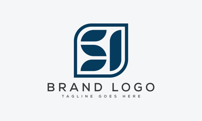 letter SI logo design vector template design for brand