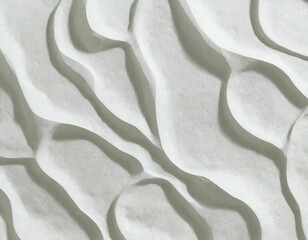Wall Mural - Abstract pattern background with white paper clay texture