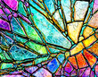 cracked iridescent glass background