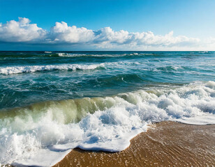 Wall Mural - waves on the beach