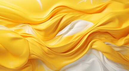 a yellow and white fabric