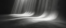 A Black And White Photo Of A Long Exposure Of Light Coming From The Top Of A Waterfall In A Black And White Photo.