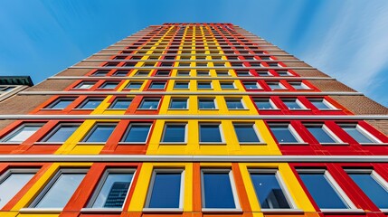 Canvas Print - background made of colorful cubes