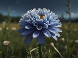 Fototapeta Tulipany - blue flower in the garden