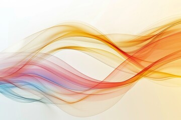 Wall Mural - Abstract colorful smoke waves, multicolored smoke isolated on white background.