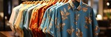 Fototapeta  - Hawaiian shirts for sale
