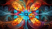 Fusion Of Colors Forming An Intricate And Artistic Abstract