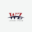 Alphabet WZ ZW letter modern monogram style logo vector element