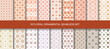 Oriental patterns seamless vintage 18 set in colorful.