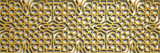 Fototapeta Paryż - Geometric 3d arabic islamic gold pattern, Pattern Asia .