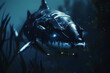 Fierce Predator of the Abyssal Depths A Haunting Encounter with Twilightshade s Hyper Underwater Dweller