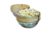 Fototapeta Most - Top view of Basket of dumplings, moldy, focus selective