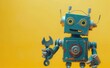 © Timeless_art - A futuristic robot holding tools, gears, technology, created with AI